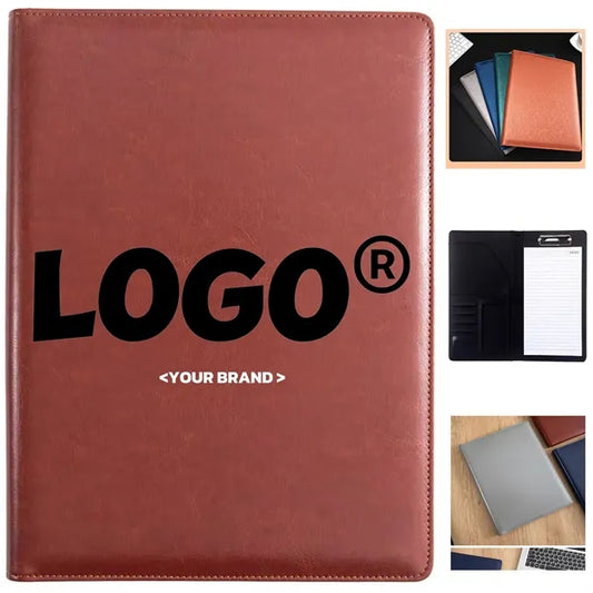 PU Leather Business Files Portfolio Organizer Card Slots