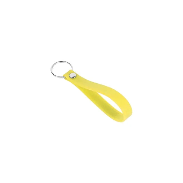 SCREEN PRINTED SILICONE BRACELET KEYRING