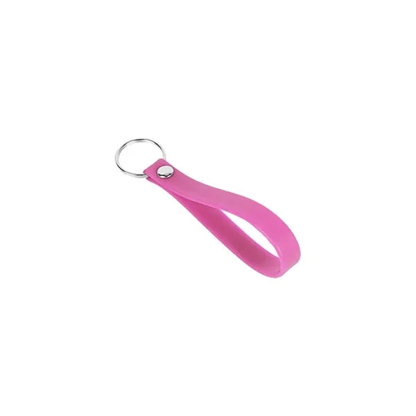 SCREEN PRINTED SILICONE BRACELET KEYRING