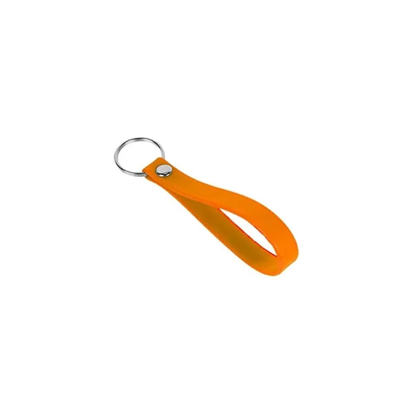 SCREEN PRINTED SILICONE BRACELET KEYRING