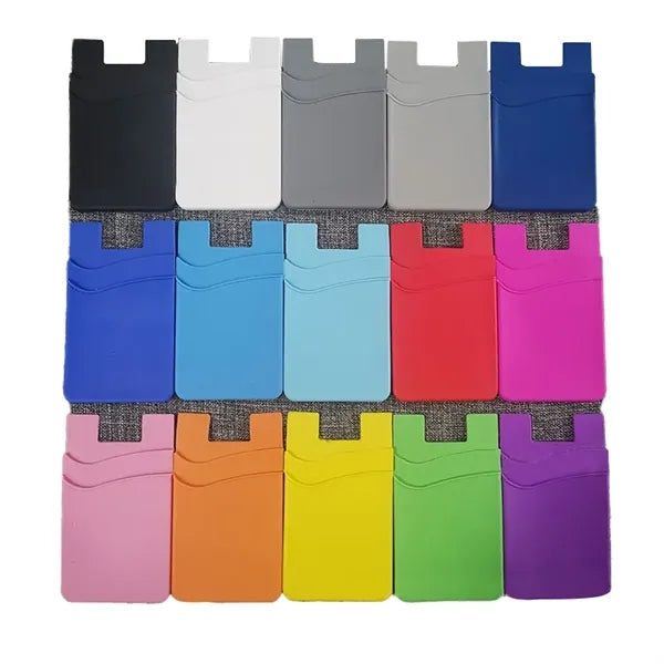 Double Layer Silicone Phone Wallets