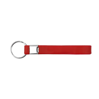 1/2" Screen Printed Silicone Wristband Keychain
