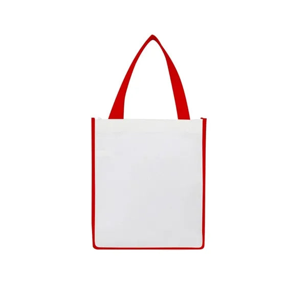 12" W X 8" D X 13" H Laminated Non-Woven Tote Bag