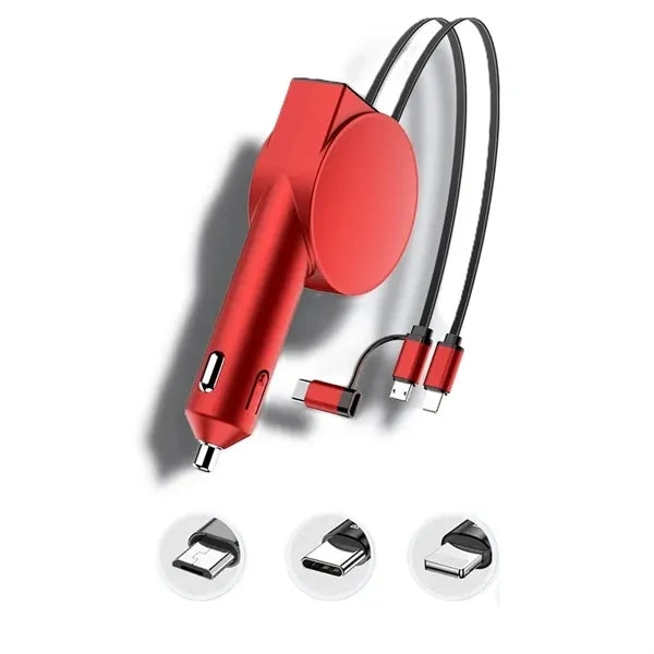60W Car Charger Retractable