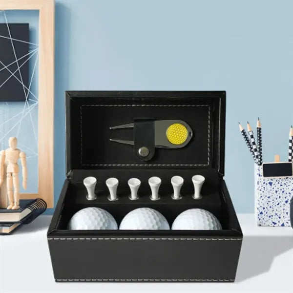 Luxury Golf Gift Set with Leather Box