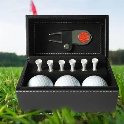 Luxury Golf Gift Set with Leather Box