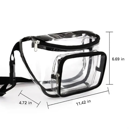 Clear Fanny Pack Stadium Approved Transparent Belt Bag
