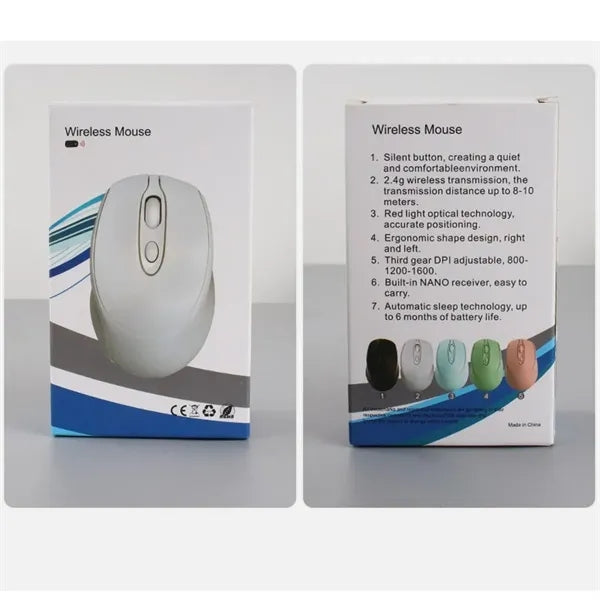 Silent Bluetooth Mouse with 3 DPI & USB Receiver