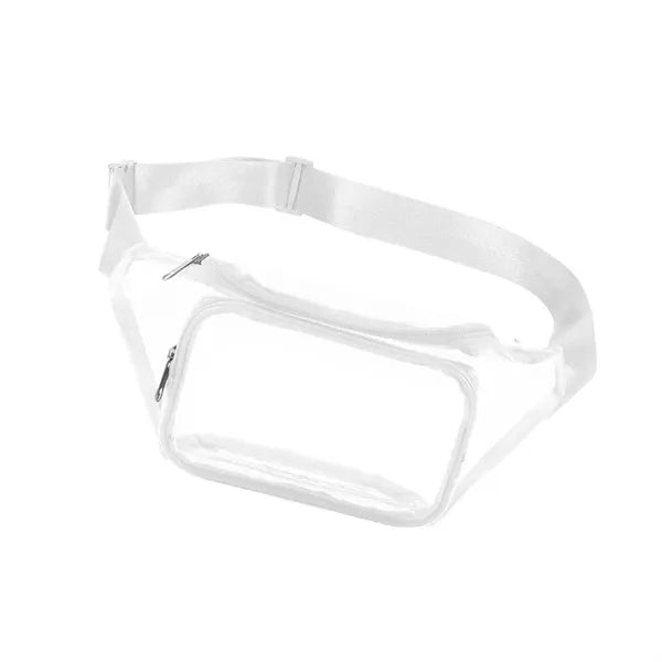 Clear Fanny Pack / Two Zipper Pockets