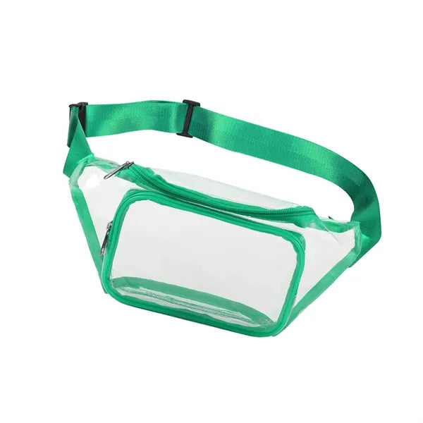 Clear Fanny Pack / Two Zipper Pockets