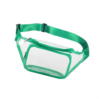 Clear Fanny Pack / Two Zipper Pockets