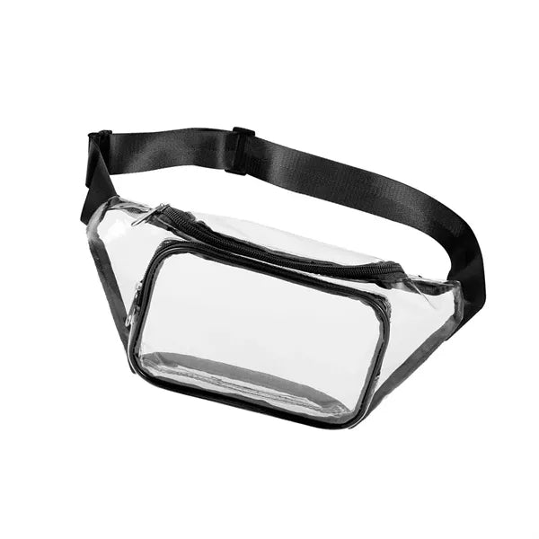 Clear Fanny Pack / Two Zipper Pockets