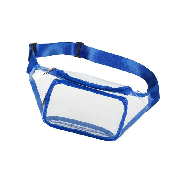 Clear Fanny Pack / Two Zipper Pockets