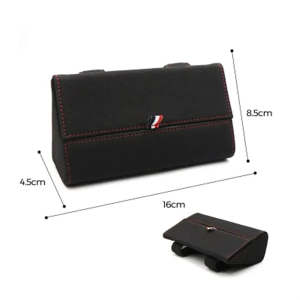Flip Leather Car Glasses Case