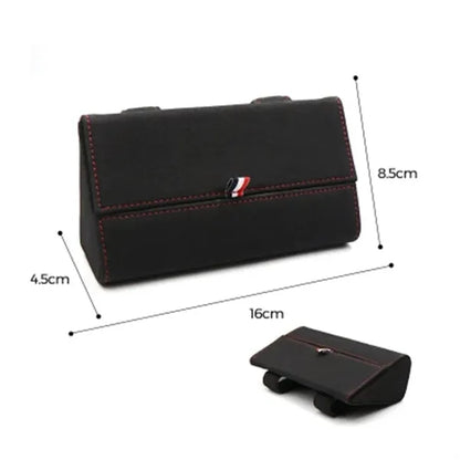 Flip Leather Car Glasses Case