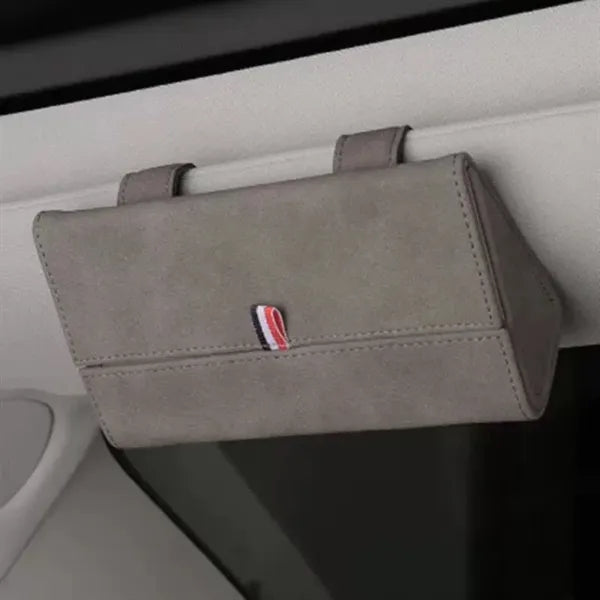 Flip Leather Car Glasses Case