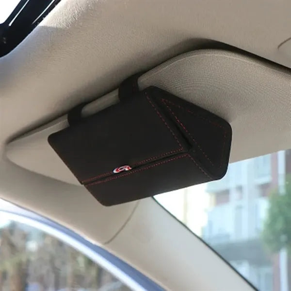 Flip Leather Car Glasses Case