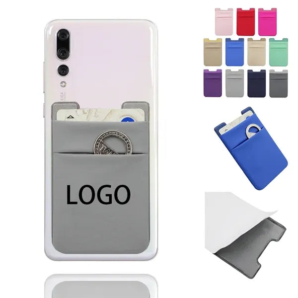 Double Layer Lycra Phone Card Holder