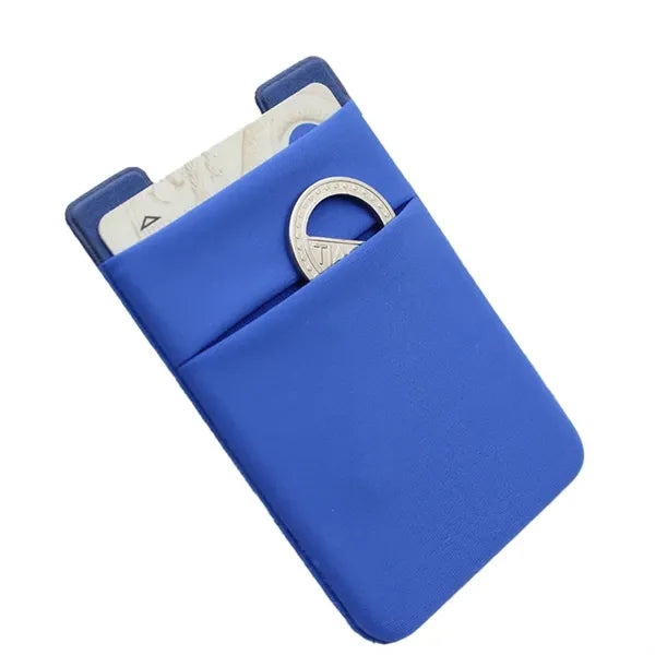 Double Layer Lycra Phone Card Holder