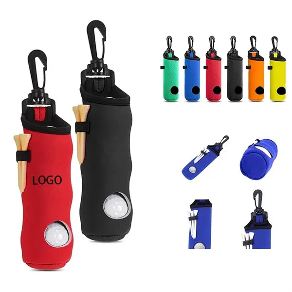 Neoprene Golf Ball Tee Carry Bag