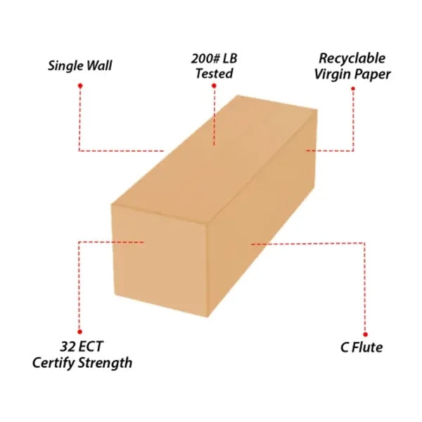 Long Boxes - Brown (Plain)