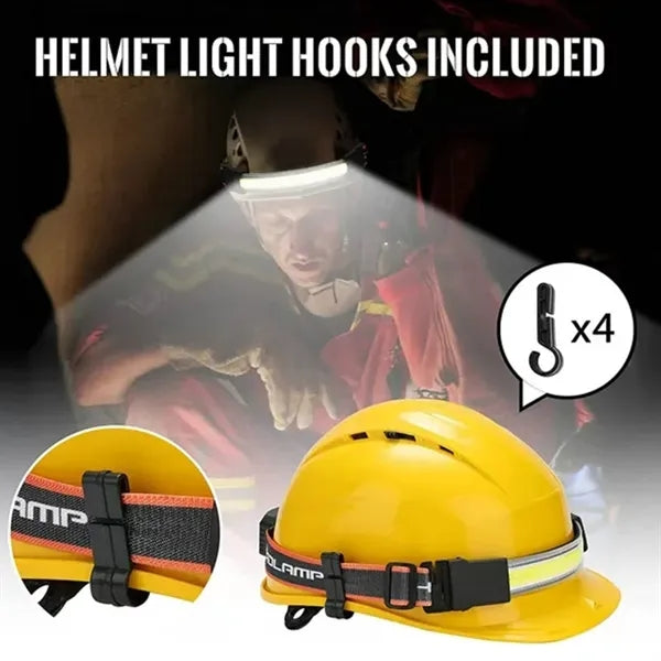 1000LM LED Headlamp with Taillight & 4 Clips