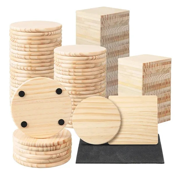 Personalized Solid Wood Coasters