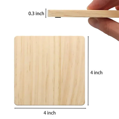 Personalized Solid Wood Coasters
