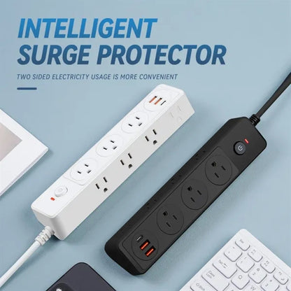 5ft Surge Protector Power Strip with 6 AC Outlet 3 USB