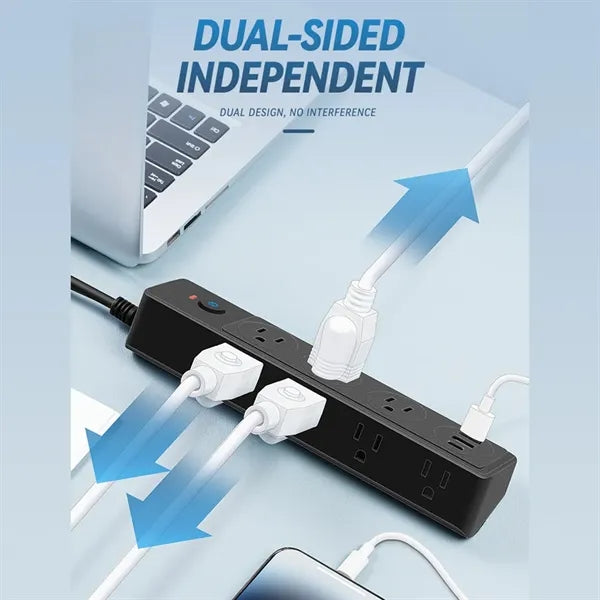 5ft Surge Protector Power Strip with 6 AC Outlet 3 USB