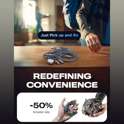 4FT Upgraded 3 in 2 Fast Charging Cable for Multi divices