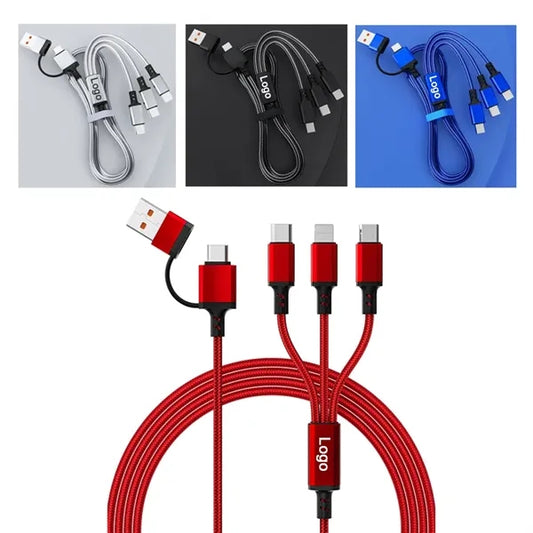4FT Upgraded 3 in 2 Charging Cable with Data Transfe