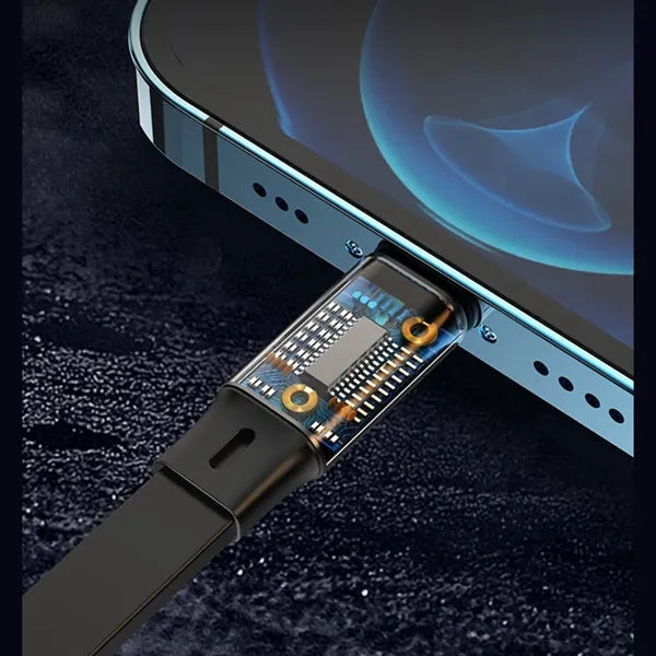 4FT Retractable 3 in 1 Fast Charger Cord