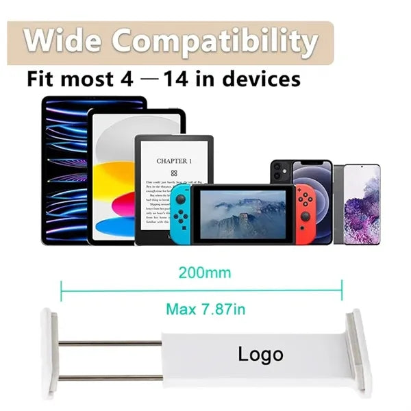 Tablet Holder with Clip and Grip