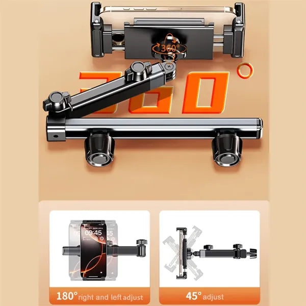 Adjustable Car Headrest Tablet Holder