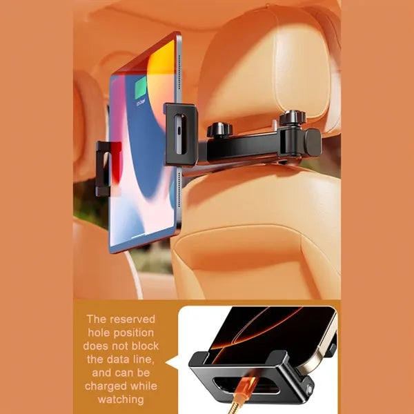 Adjustable Car Headrest Tablet Holder