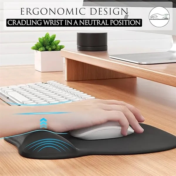 Ergonomic Mouse Pad with Gel Wrist Rest