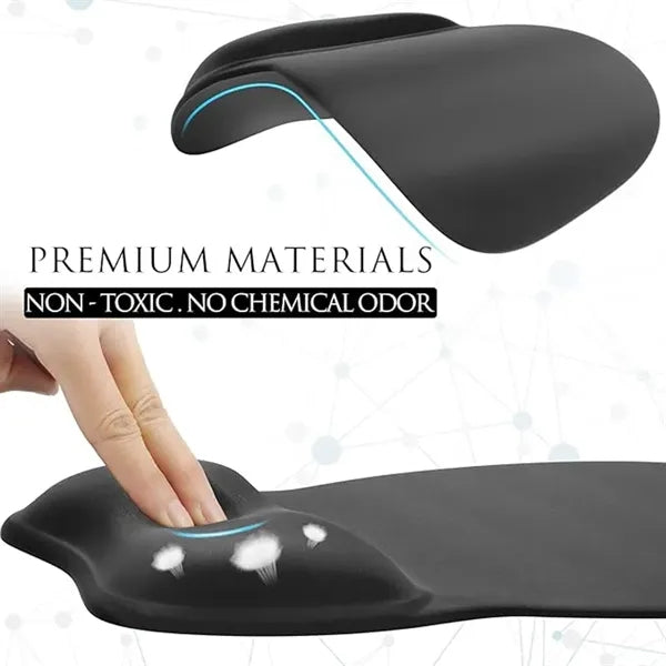 Ergonomic Mouse Pad with Gel Wrist Rest