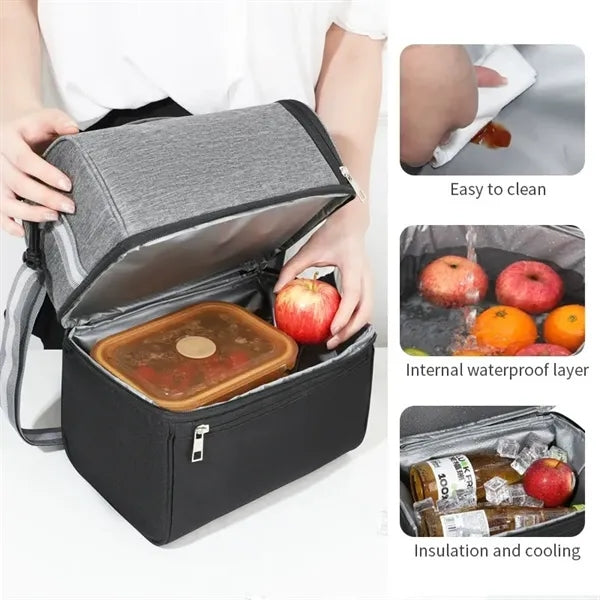 Two-Tone Colors Lunch Bag