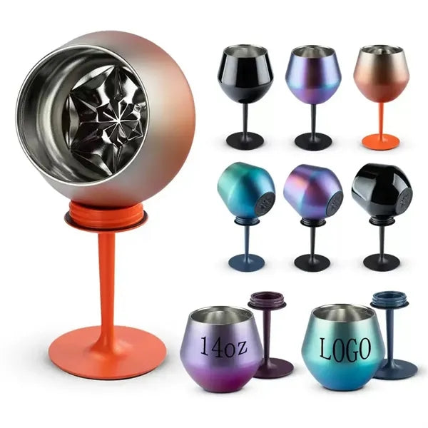 Detachable 14oz Thermal Wine Tumbler