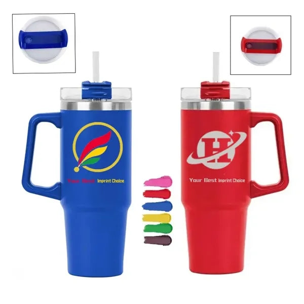 Premium 30 oz.Vacuum Insulated Tumbler Mug w/ Handle