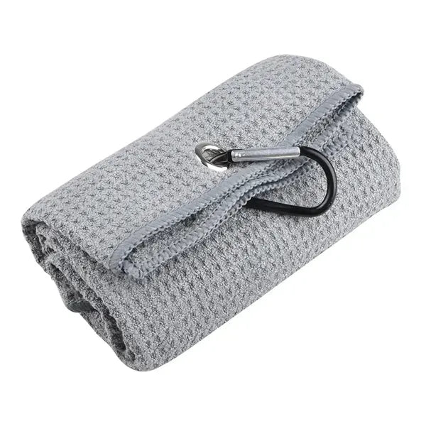 16" x 24" Microfiber Folded Waffle Pattern Golf Towel