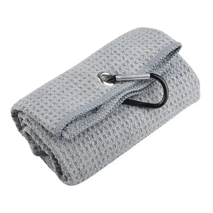 16" x 24" Microfiber Folded Waffle Pattern Golf Towel