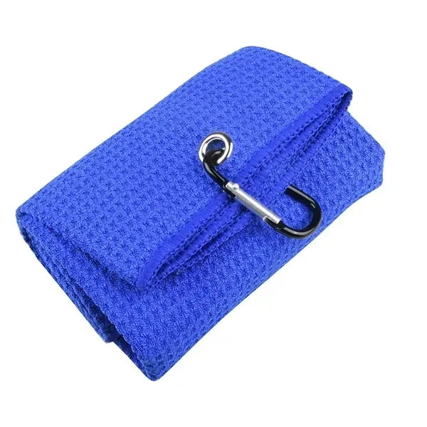 16" x 24" Microfiber Folded Waffle Pattern Golf Towel