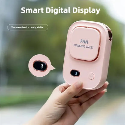 Portable Neck Fan with Lanyard and Bracket