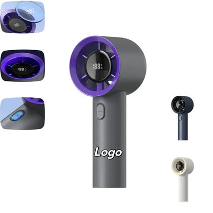 Portable Hand Fan with LED Display 2000mAh