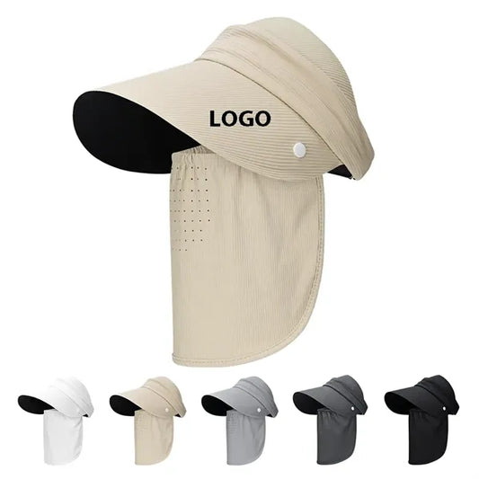 2-in-1 Convertible Sun Hat with Detachable Face Shield