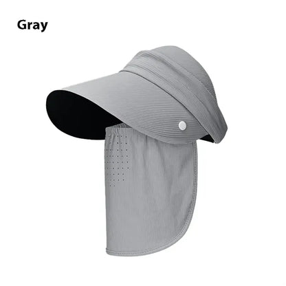 2-in-1 Convertible Sun Hat with Detachable Face Shield