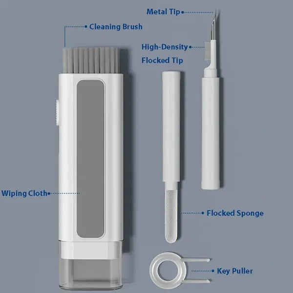6-in-1 ABS Keyboards Bluetooth Earbuds Cleaning Kit