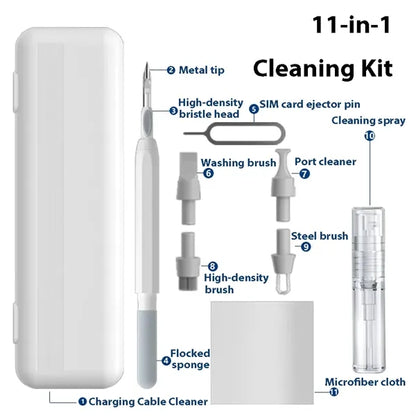 11-in-1 ABS Keyboards Bluetooth Earbuds Cleaning Kit